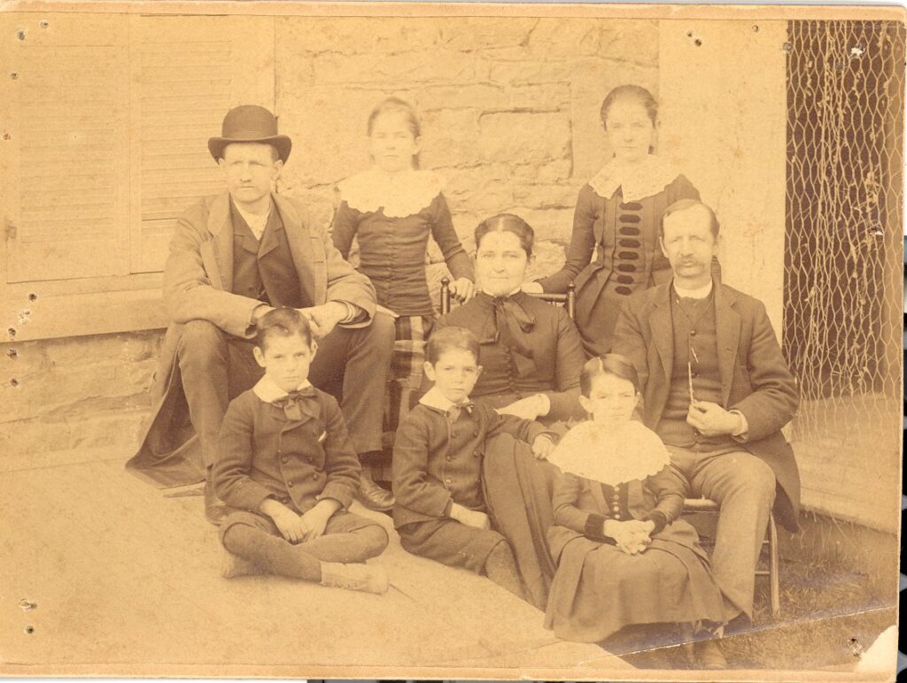 James I. Thompson, John I. Thompson, Elizabeth Boal Thompson, George Boal Thompson, Helen Thompson Sellers, Charles M. Thompson, Elizabeth Boal Thompson Crossman, and Mary Irvin Thompson Sheffer