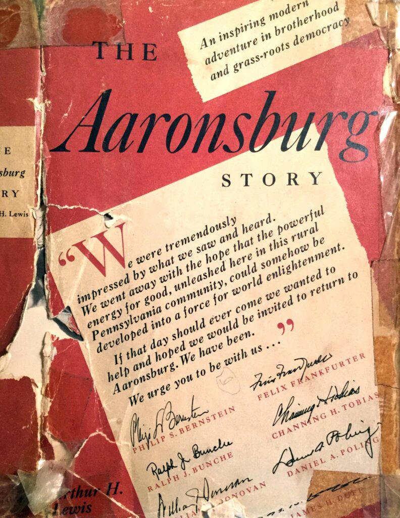 The Aaronsburg Story was published as a book in 1955.