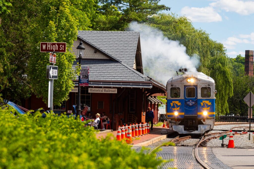 The Bellefonte Historical Railroad was launched in 1984 with excursions from the passenger station downtown.