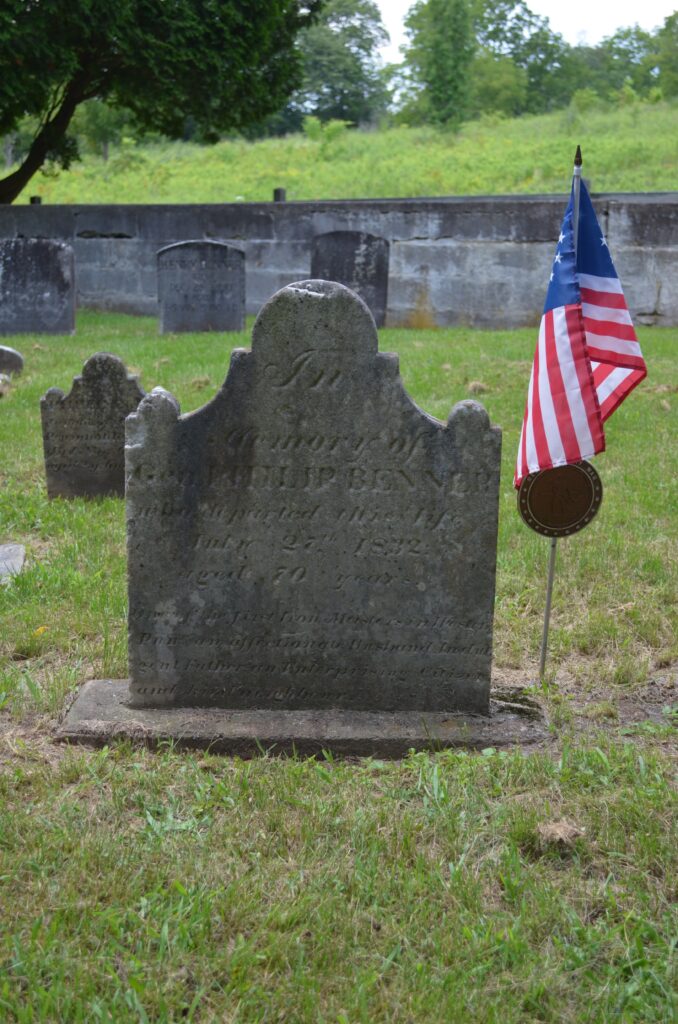 Philip Benner is buried in the family cemetery off Shiloh Road. (Centre County Encyclopedia)