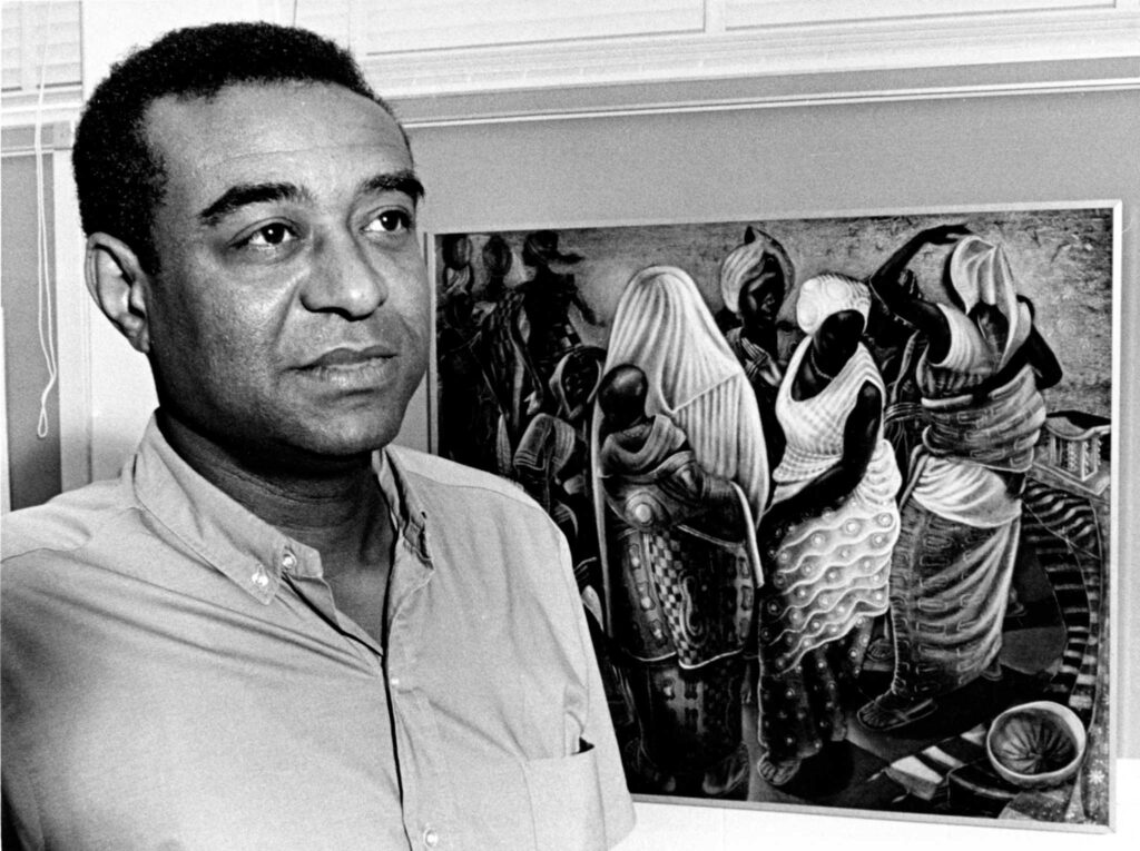 John T. Biggers taught at Penn State before going on the help establish the Art Department at Texas Southern University.
