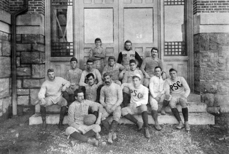 An early Penn State football team posed for a picture. (Penn State Archives)