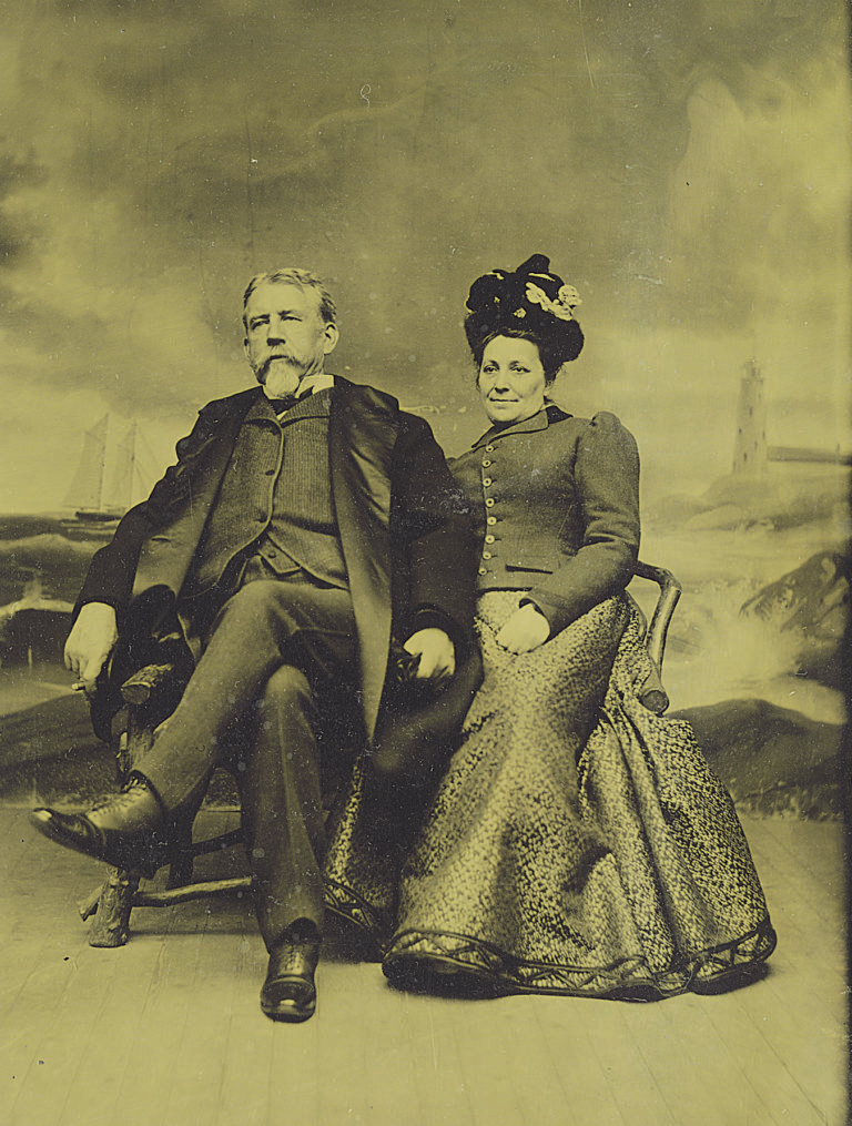 Daniel Hastings and his wife, Jane, posed for a photograph.