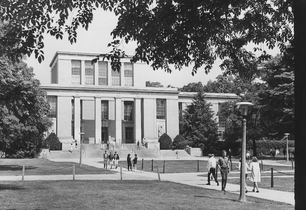 The opening of Pattee Library was a milestone in the history of Penn State's libraries. (Penn State Archives)