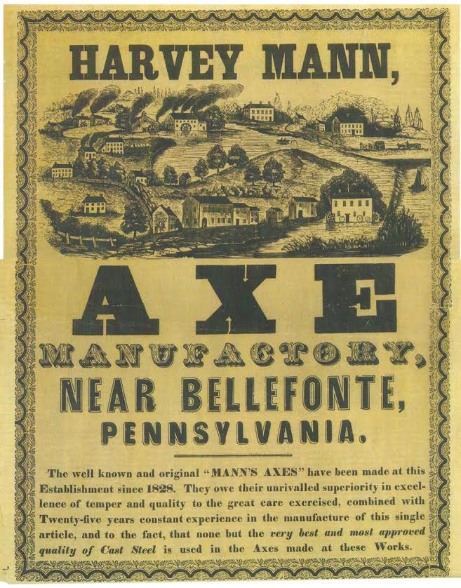 Mann Axe was promoted heavily with advertising. (Centre County Historical Society)