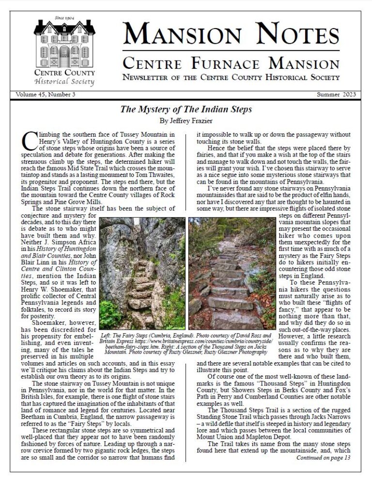 Mansion Notes Summer 2023