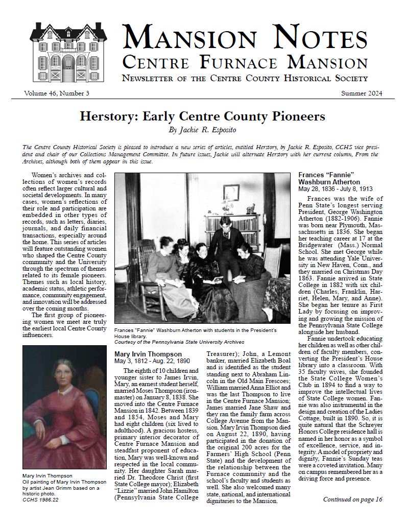 Mansion Notes Summer 2024