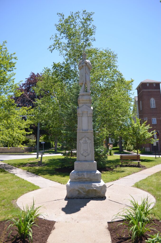 The Civil War monument in Philipsburg honors Centre County soldiers, some of whom served in militia companies before