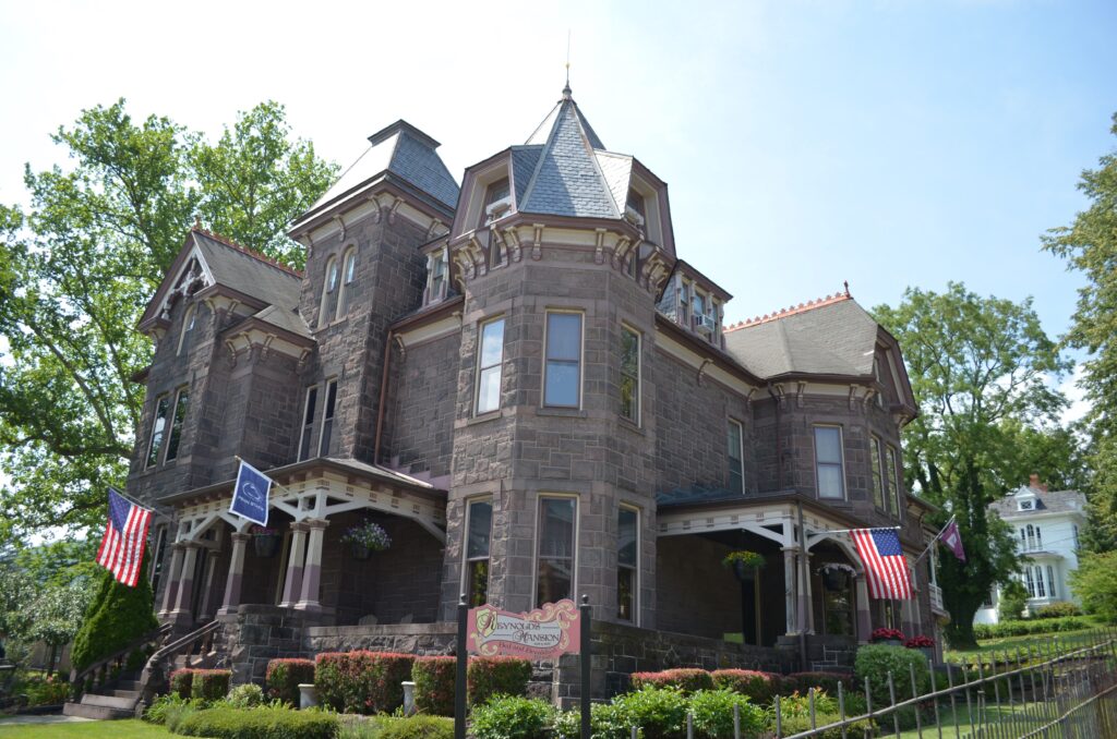 Reynolds Mansion is an eclectic blend of Gothic, Italianate, and Queen Anne styles of architecture. (Centre County