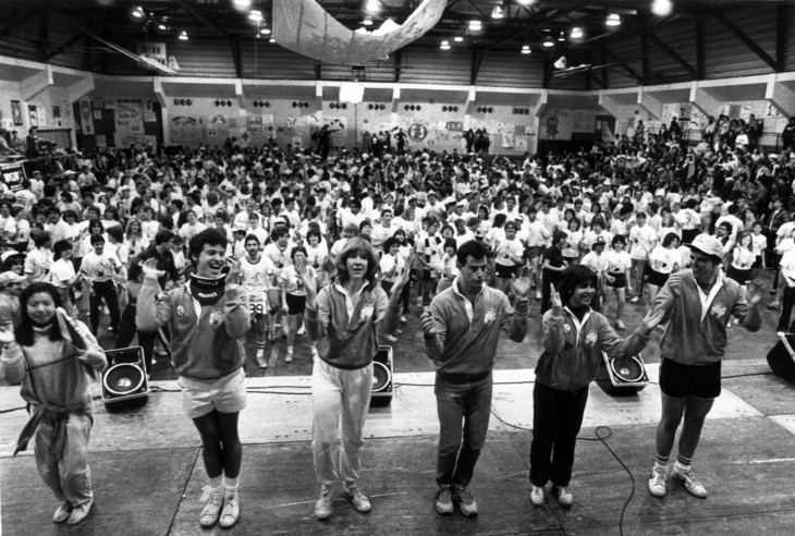 Starting in 1979, the dance marathon was held at the Mary Beaver White Building. (THON photograph)