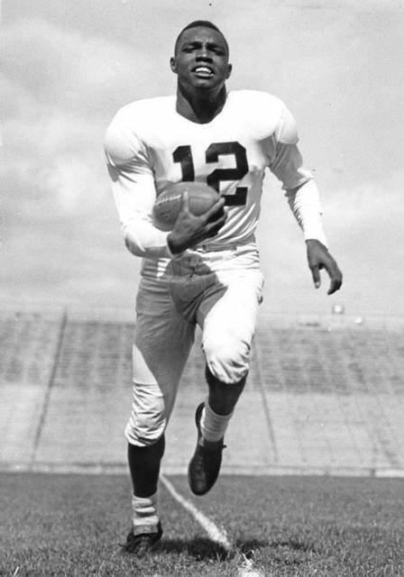 Wally Triplett was a standout on the football team as a halfback and punt returner. (Penn State Archives)