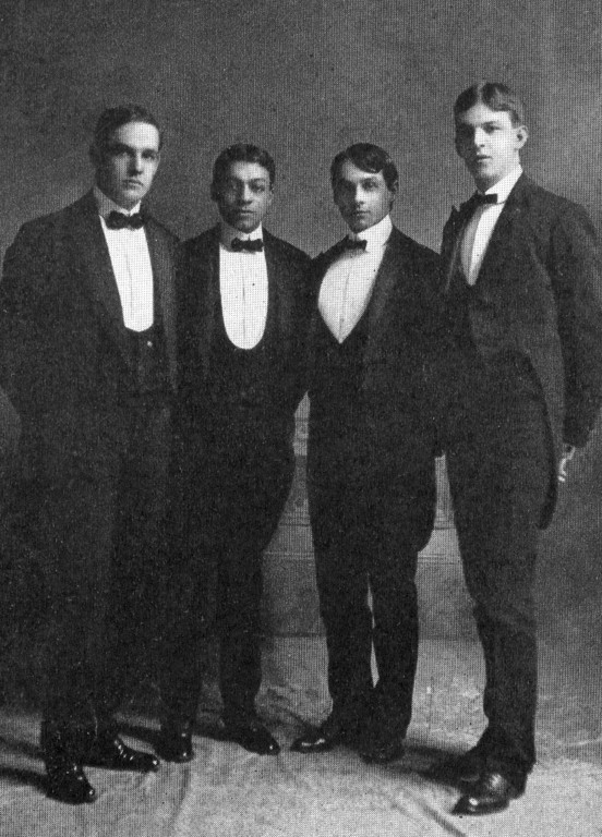 Calvin Waller, second from left, was president of the Glee Club while a student at Penn State. (Penn State Archives)