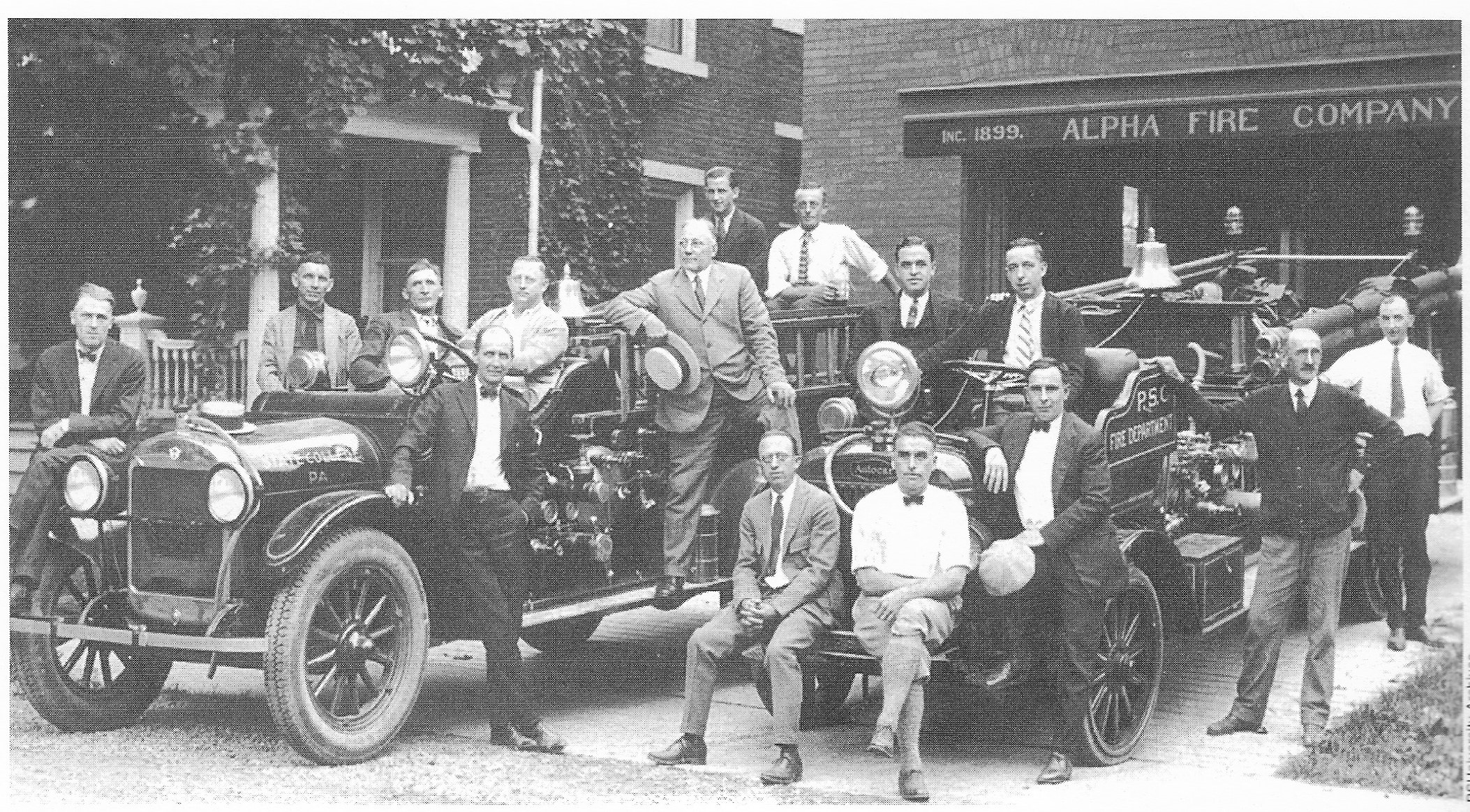 Members of the Alpha Fire Company