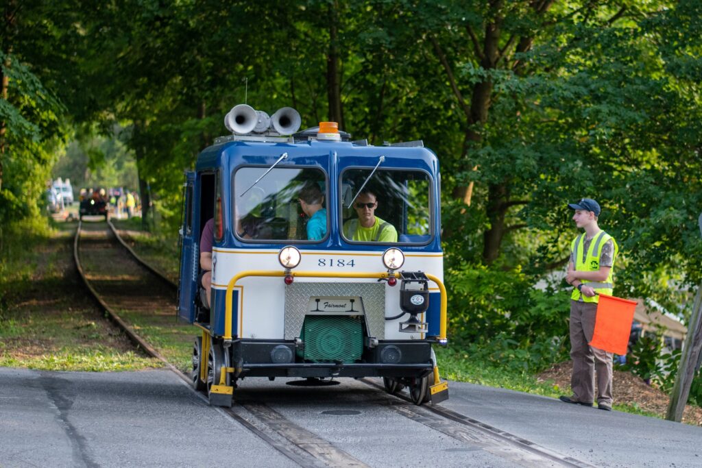 As the number of train excursions declined, the railroad added speeder car rides that have been popular. (Bellefonte